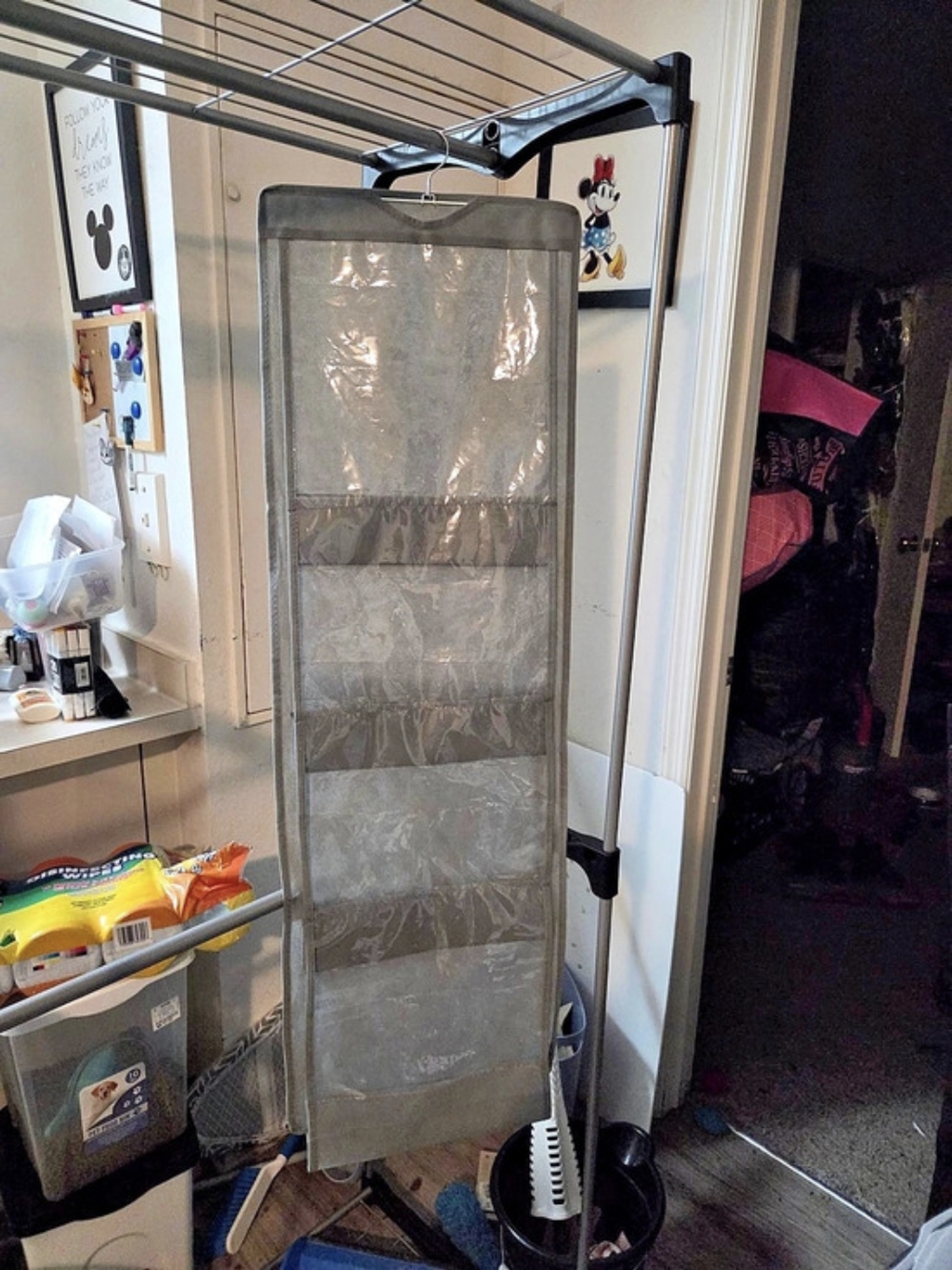 Hanging Closet Organizer Gray - Picture 3 of 3